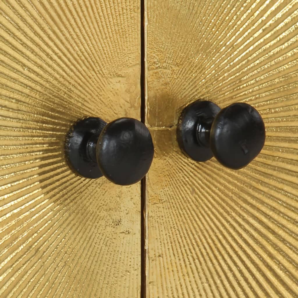 Mobile Porta TV 110x30x45 cm in Legno Massello di Mango - homemem39