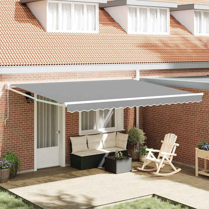 Telaio per tende da sole retrattile Bianco 400 × 300 cm | homemem39