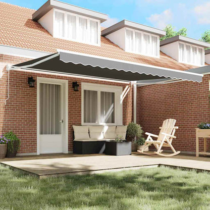 Tenda da Sole Bianco 4,5 × 3 m Metallo