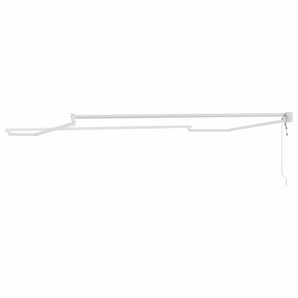 Tenda Retrattile Bianco 350 x 250 cm Alluminio