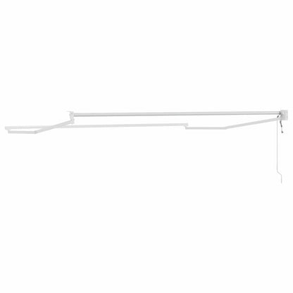 Tenda Retrattile Bianco 350 x 250 cm Alluminio