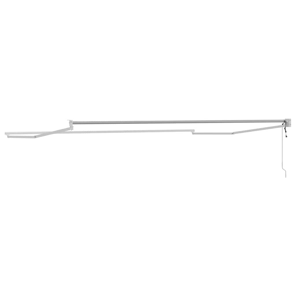 Tenda da Sole Bianco 5 x 3 m Metallo