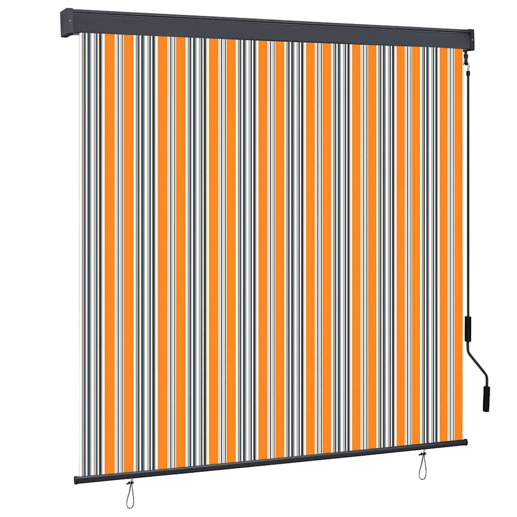 Tenda a rullo Giallo e Blu 180 x 250 cm Tessuto e Alluminio | homemem39