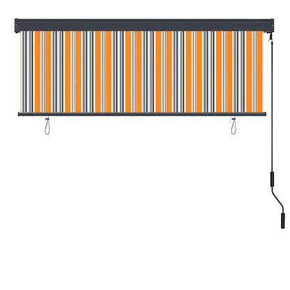 Tenda a rullo Giallo e Blu 180 x 250 cm Tessuto e Alluminio | homemem39