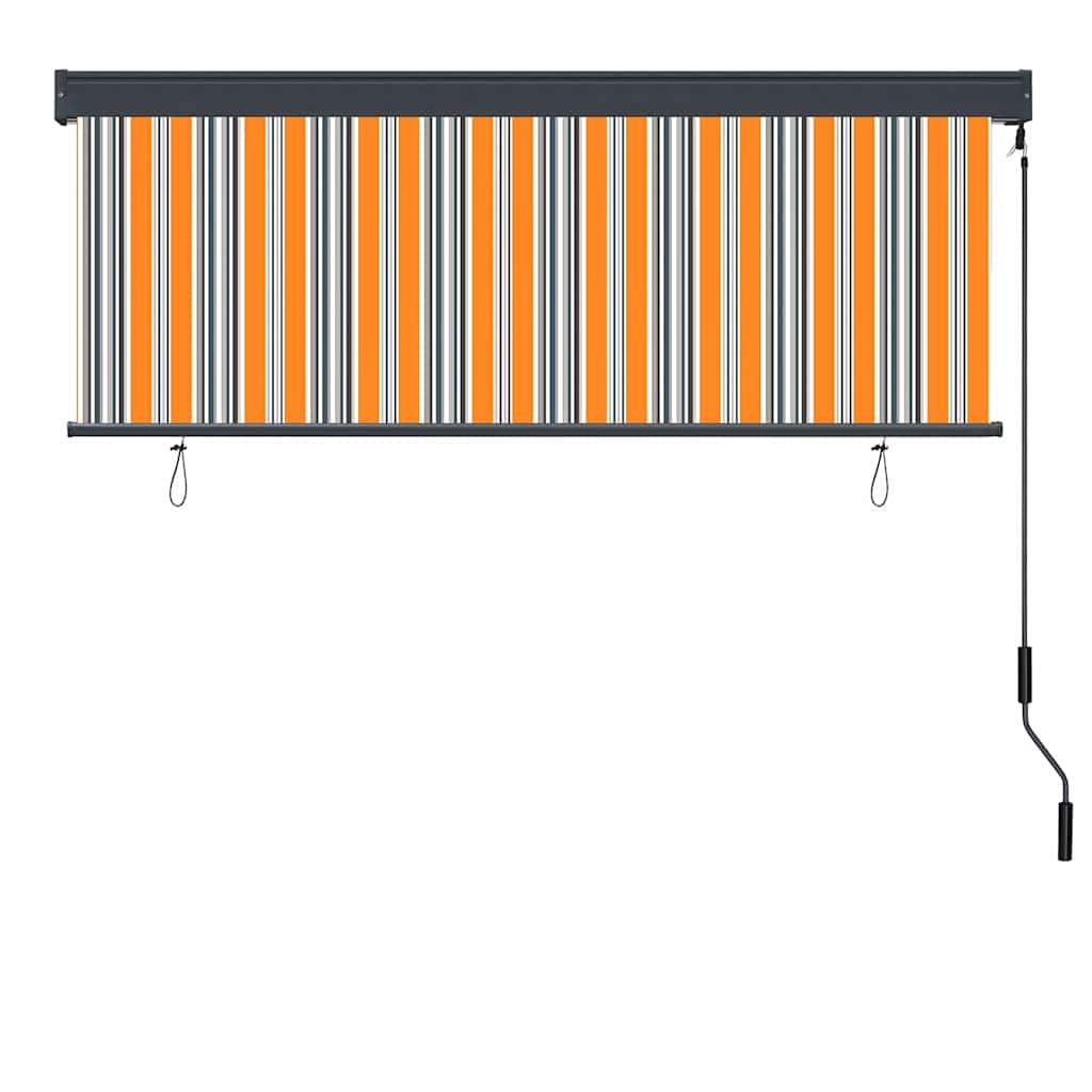 Tenda a rullo Giallo e Blu 180 x 250 cm Tessuto e Alluminio