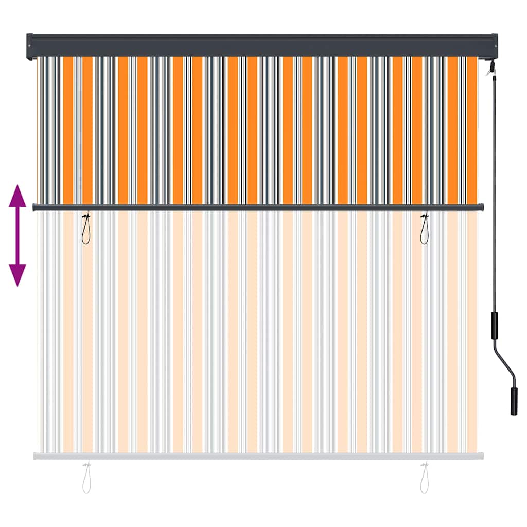 Tenda a rullo Giallo e Blu 180 x 250 cm Tessuto e Alluminio | homemem39