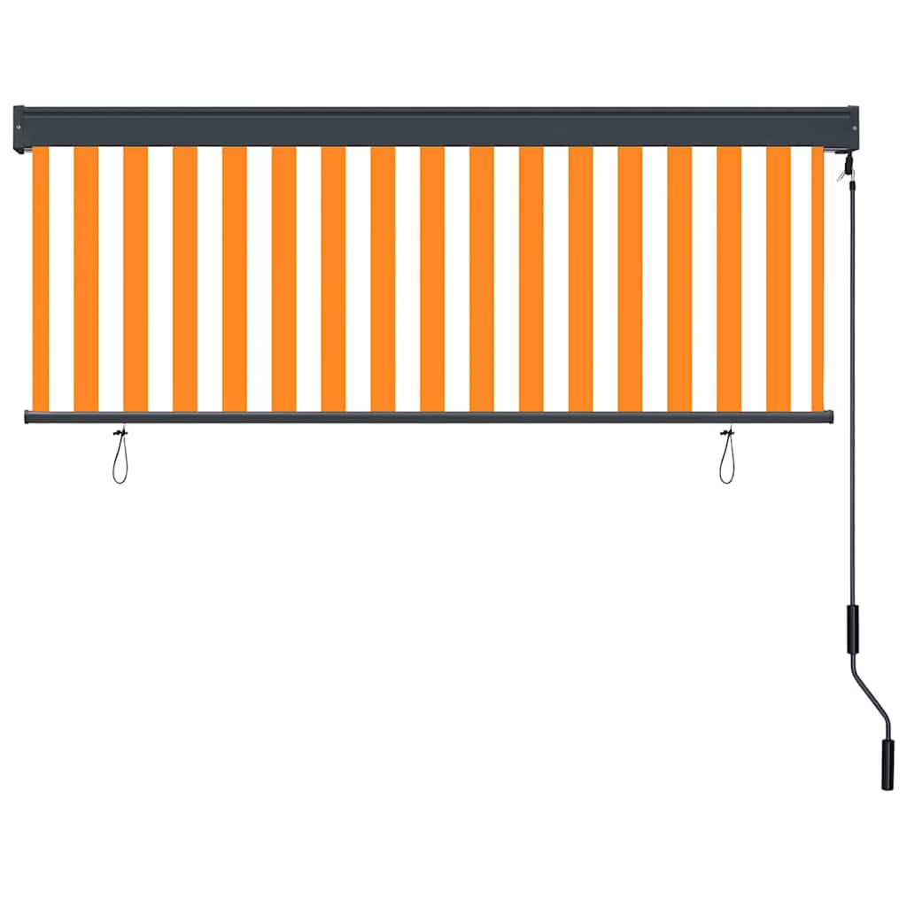 Tenda a rullo Bianco e Arancione 180 x 250 cm
