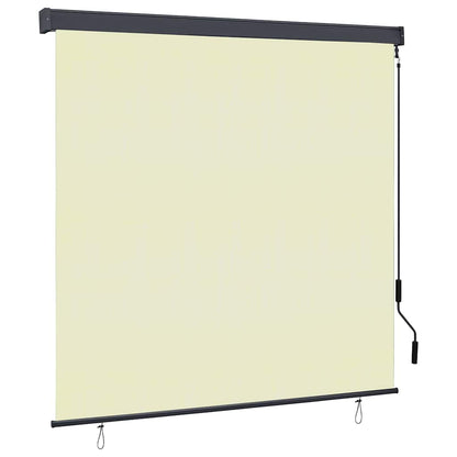 Tenda a rullo con tende Crema 180 x 250 cm Tessuto e Alluminio | homemem39
