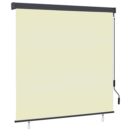 Tenda a rullo con tende Crema 180 x 250 cm Tessuto e Alluminio | homemem39
