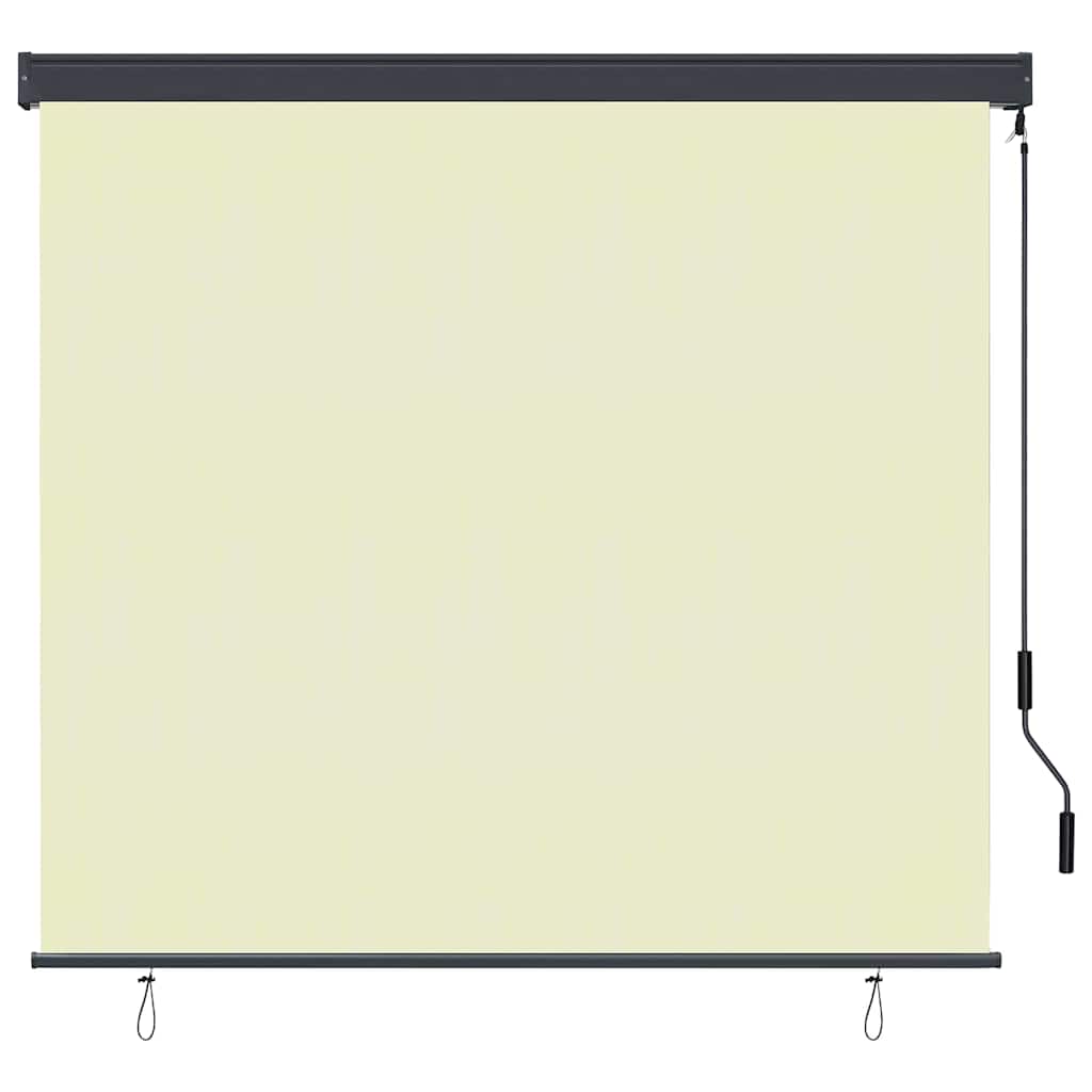 Tenda a rullo con tende Crema 180 x 250 cm Tessuto e Alluminio | homemem39