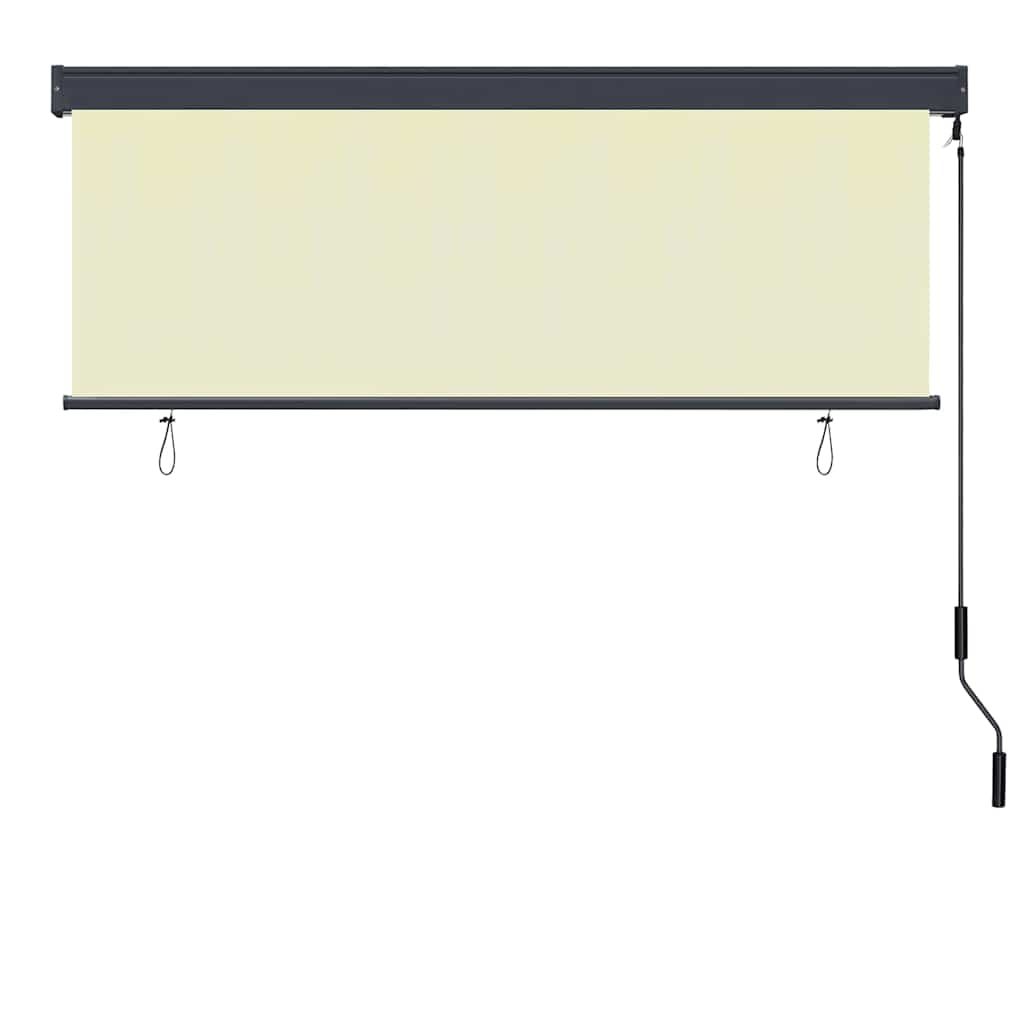 Tenda a rullo Crema 180 x 250 cm Tessuto e Alluminio