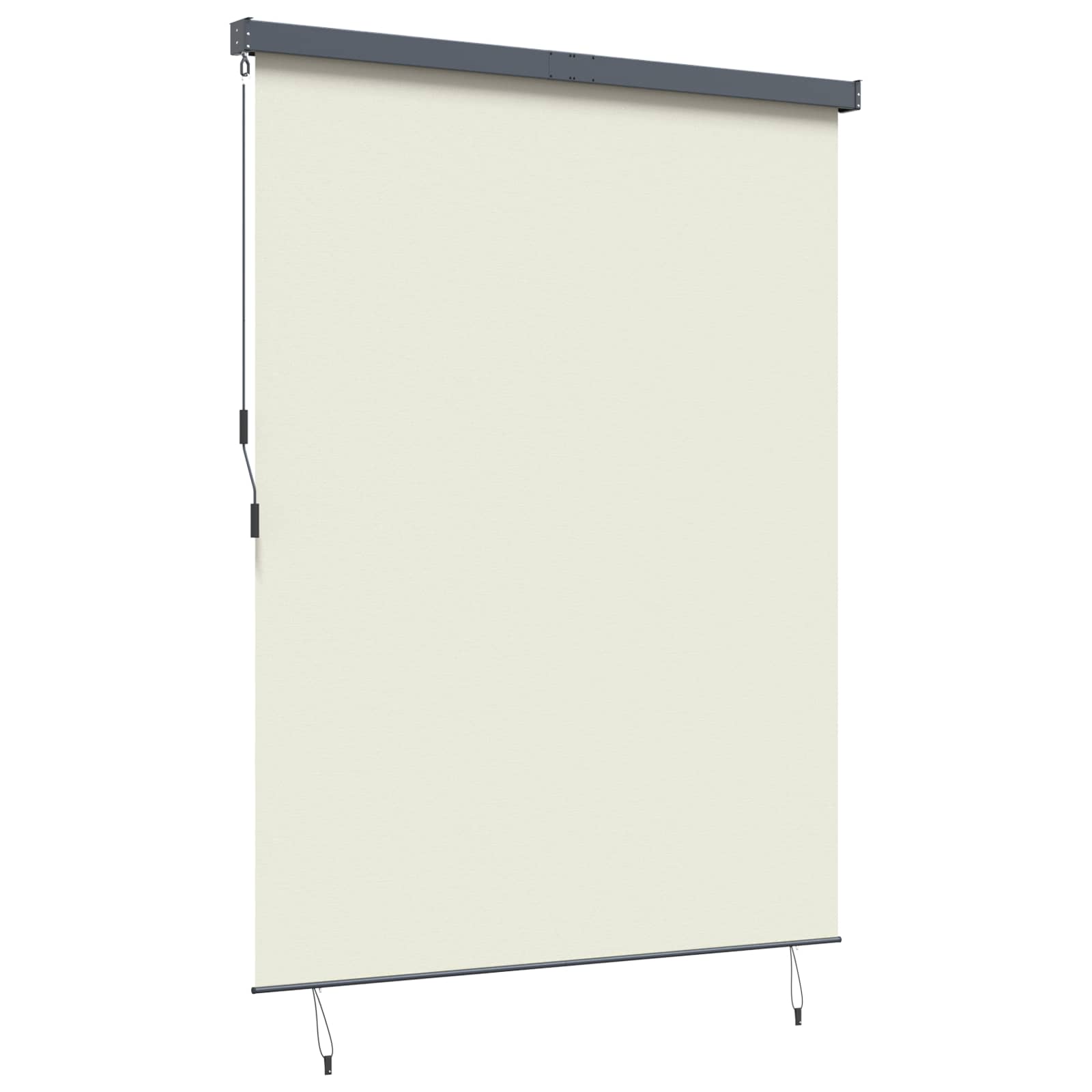 Tenda a rullo con tende Crema 200 x 250 cm Tessuto e Alluminio | homemem39