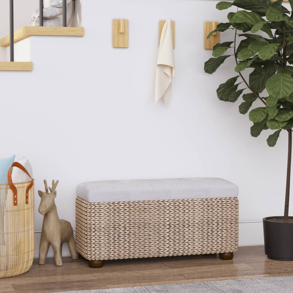 Panche Portaoggetti 2 pz con Cuscino Grigio 69 cm Tifa | homemem39