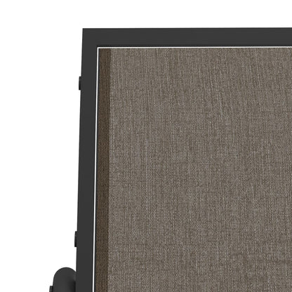 Sedie a Dondolo Giardino 2pz Marroni 61x76x87 Textilene Acciaio | homemem39