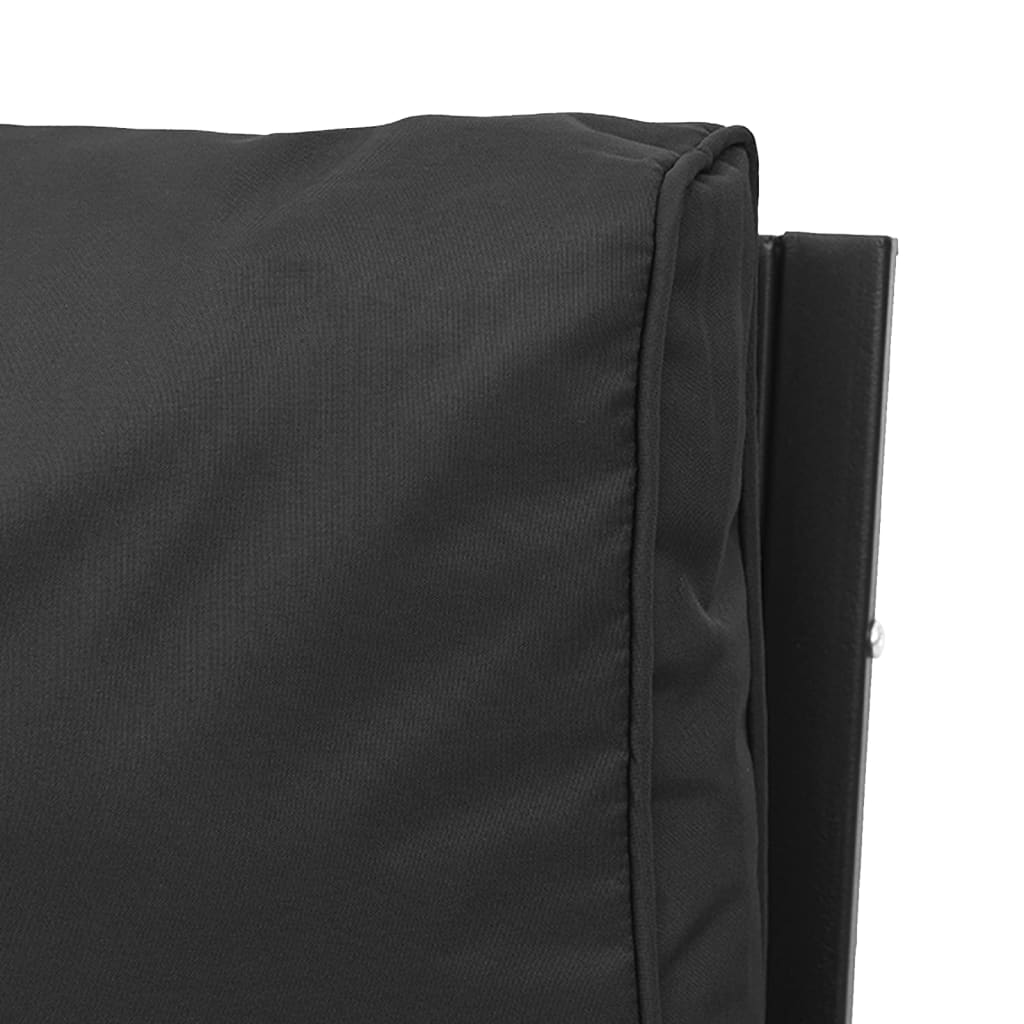 Sedia da Giardino con Cuscini Grigi 76x76x79 cm Acciaio | homemem39