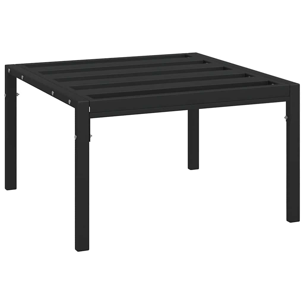 Poggiapiedi Giardino con Cuscini Grigi 2pz 60x60x35 cm Acciaio | homemem39