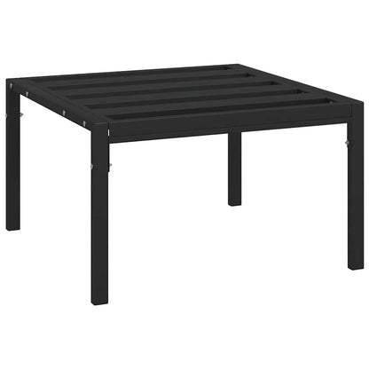 Poggiapiedi Giardino con Cuscini Grigi 2pz 60x60x35 cm Acciaio | homemem39