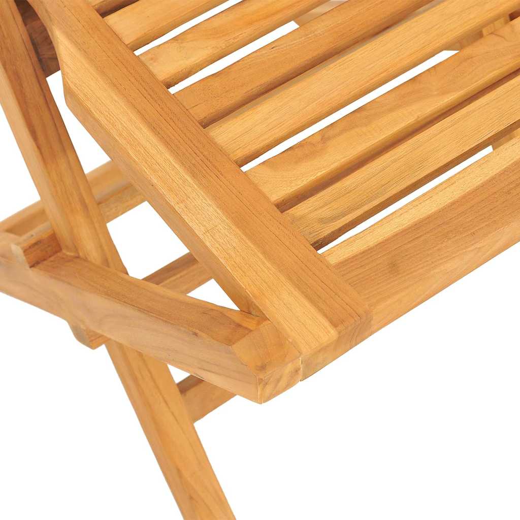 Sedie da Giardino Pieghevole 2pz 47x63x90cm Legno Massello Teak - homemem39