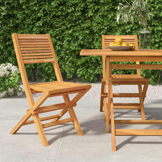 Sedie Pieghevoli 2pz 47x62x90cm Legno Massello Teak | homemem39