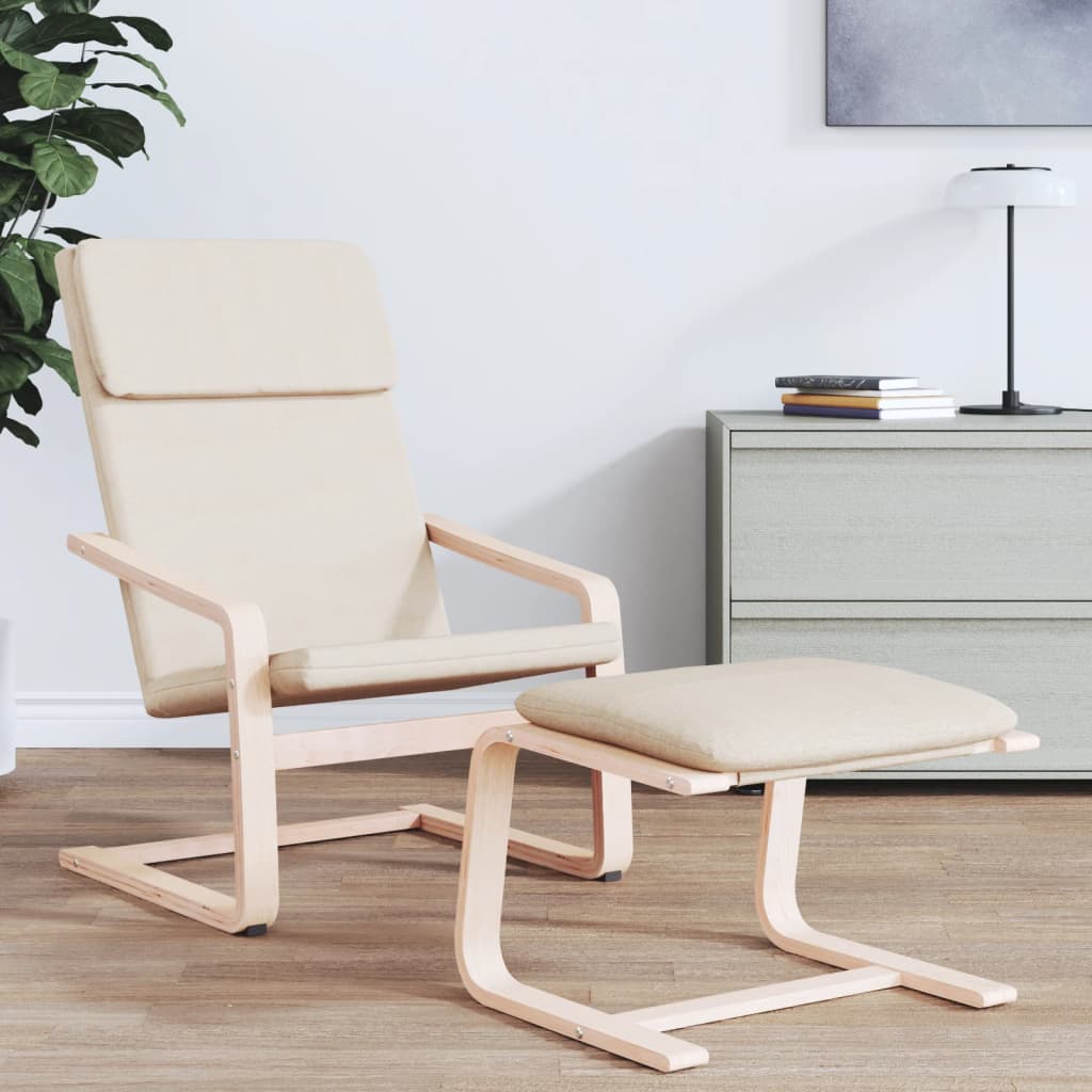 Sedia Relax Crema in Tessuto | homemem39