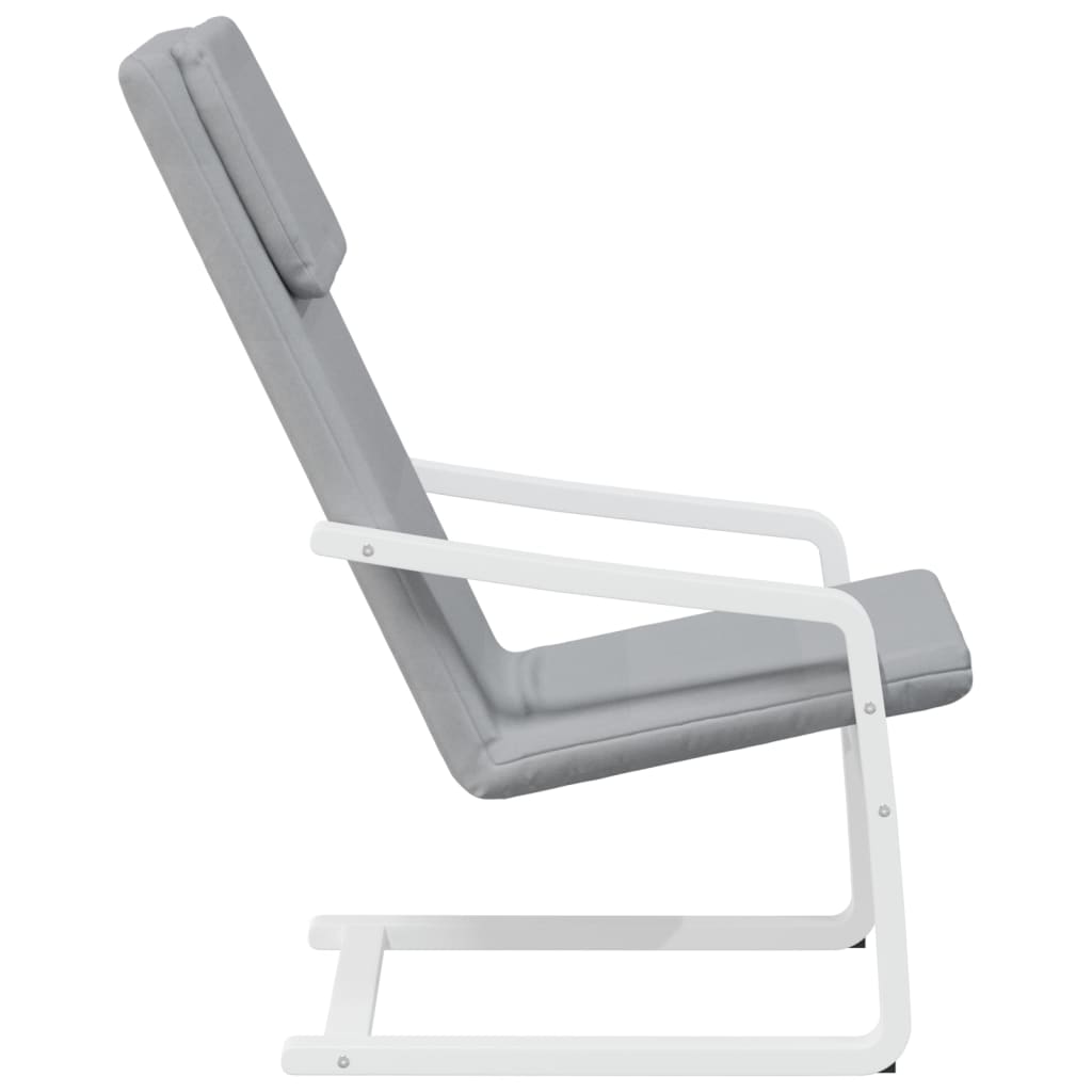 Sedia Relax Grigio Chiaro in Tessuto | homemem39