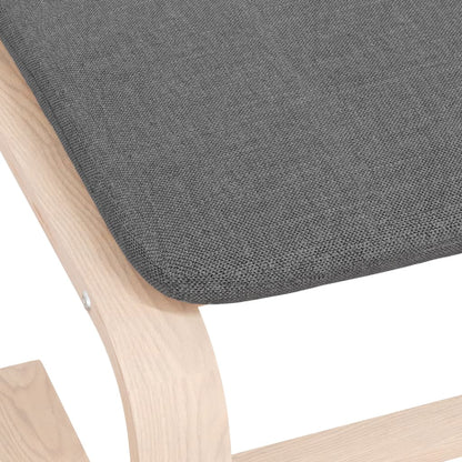 Poggiapiedi Grigio Chiaro 51x41x40 cm in Tessuto | homemem39