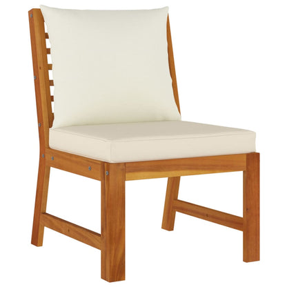 Set da Pranzo Giardino 7pz con Cuscini Legno Massello di Acacia | homemem39