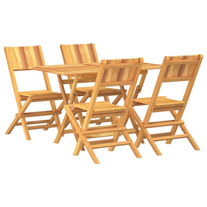 Set da Pranzo per Giardino 5 pz in Legno Massello di Teak - homemem39