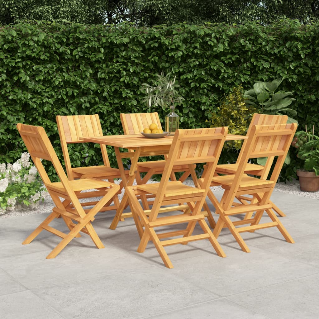 Set da Pranzo da Giardino 7 pz in Legno Massello di Teak | homemem39