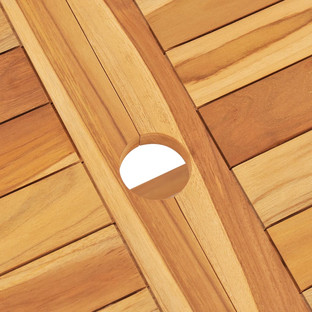 Set da Pranzo da Giardino 7 pz in Legno Massello di Teak - homemem39