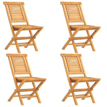 5-piece Garden Dining Set in Solid Teak Wood