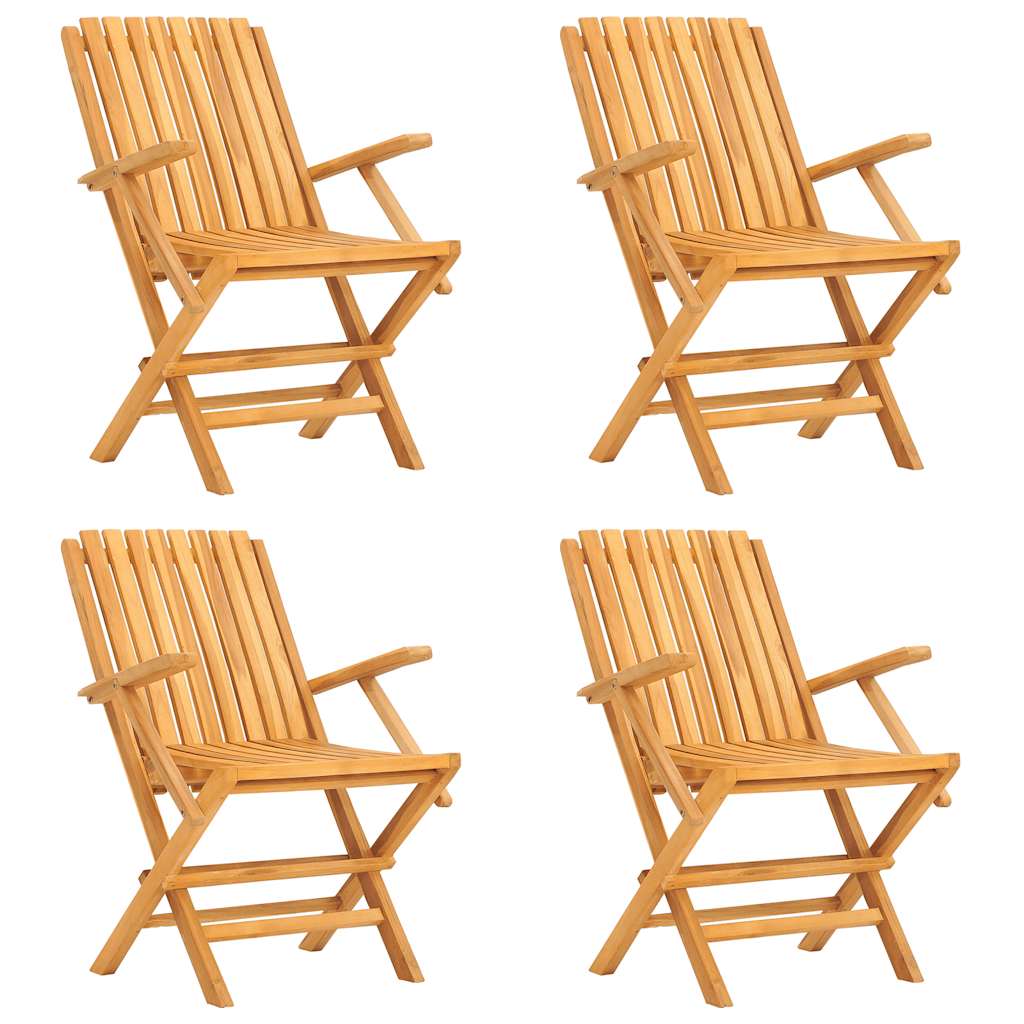 Set da Pranzo per Giardino 5 pz in Legno Massello di Teak | homemem39