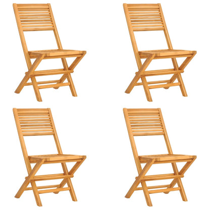 Set da Pranzo per Giardino 5 pz in Legno Massello di Teak | homemem39