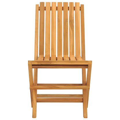Sedie da Giardino Pieghevoli 8pz 47x47x89cm Legno Massello Teak - homemem39