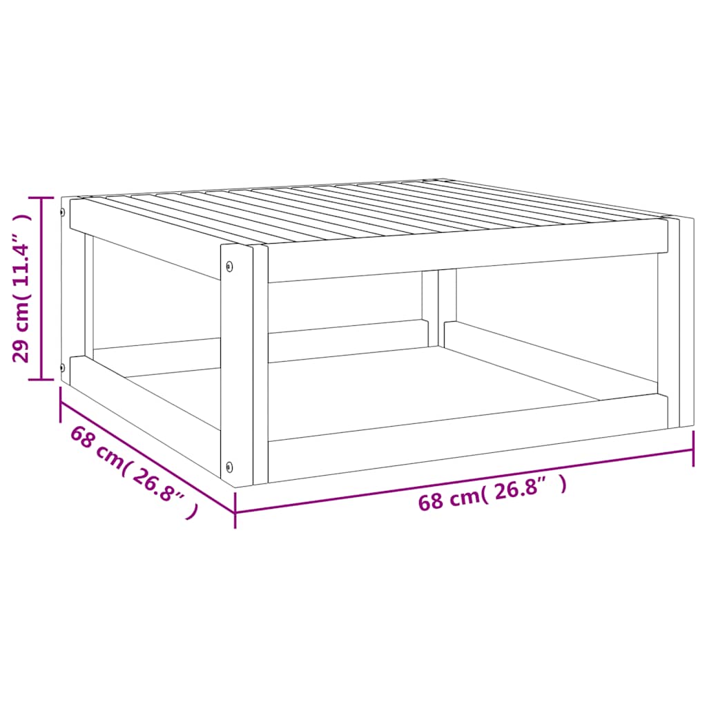 Set Salotto Giardino 7pz Cuscini Grigio Chiaro Legno Massello | homemem39