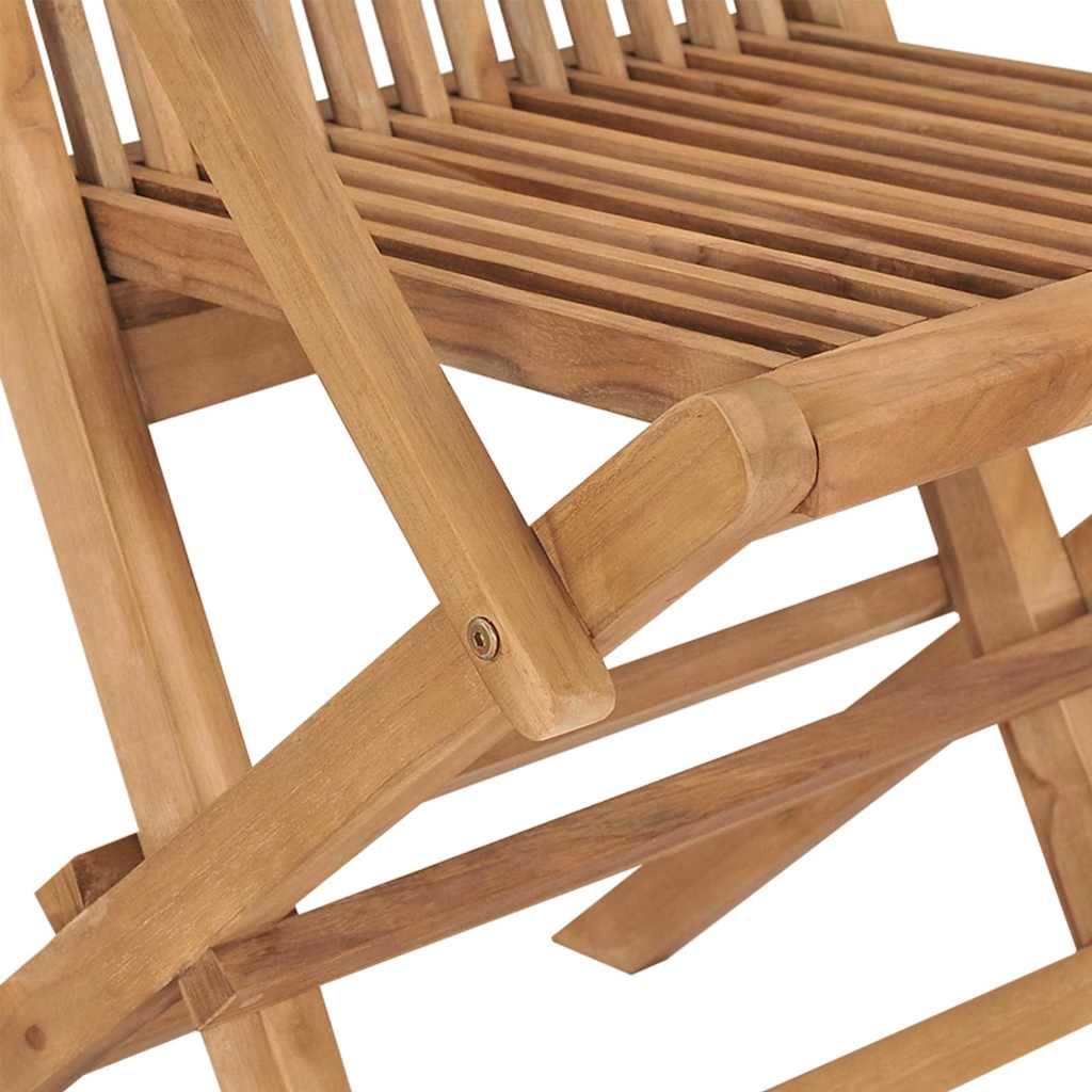 Set da Pranzo per Giardino 7 pcs Marrone Legno di teak solido