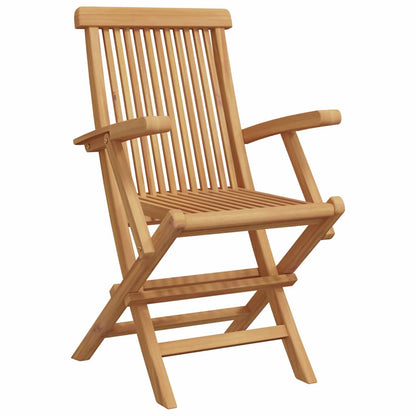 Set da Pranzo per Giardino 7 pcs Marrone Legno di teak solido