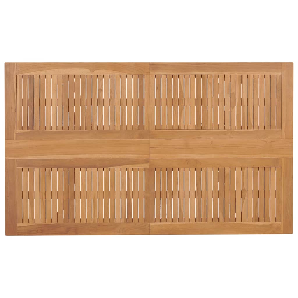 Set da Pranzo per Giardino 7 pcs Marrone Legno di teak solido