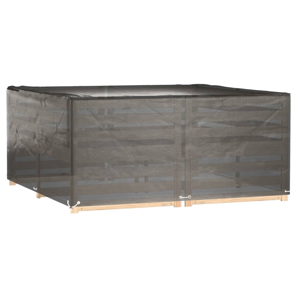 Copri Mobili da Giardino 2pz 16 Occhielli 205x205x90cm Quadrato | homemem39