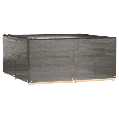Copri Mobili da Giardino 2pz 16 Occhielli 205x205x90cm Quadrato | homemem39