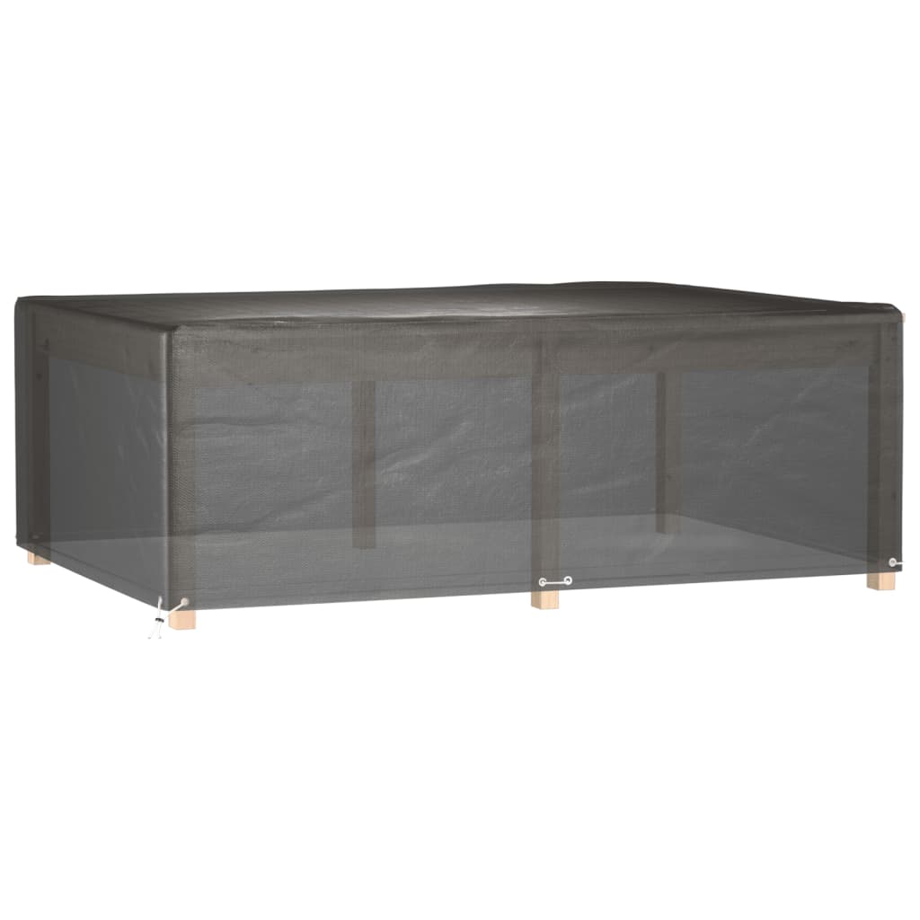 Copri Mobili Giardino 2pz 12Occhielli 230x165x80cm Rettangolare | homemem39