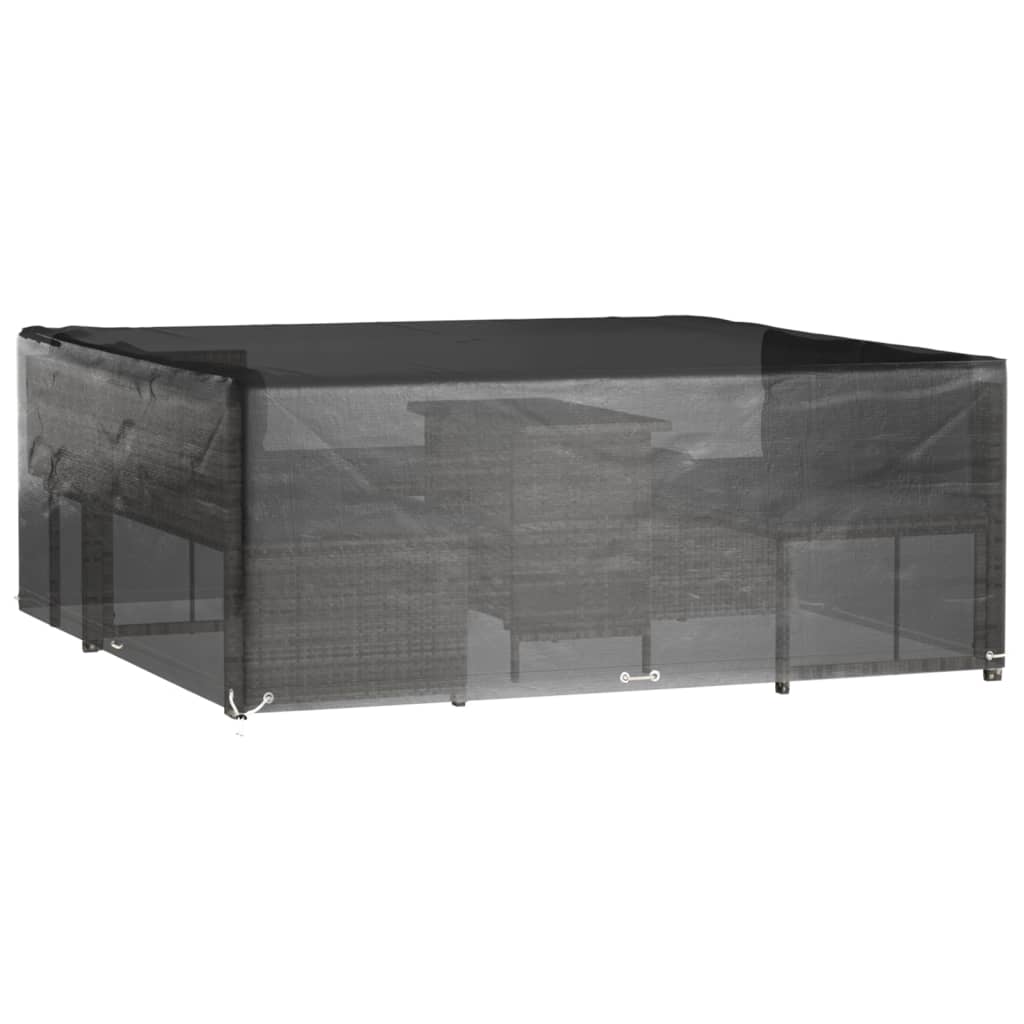 Copri Mobili da Giardino 2pz 16 Occhielli 250x250x90cm Quadrato | homemem39