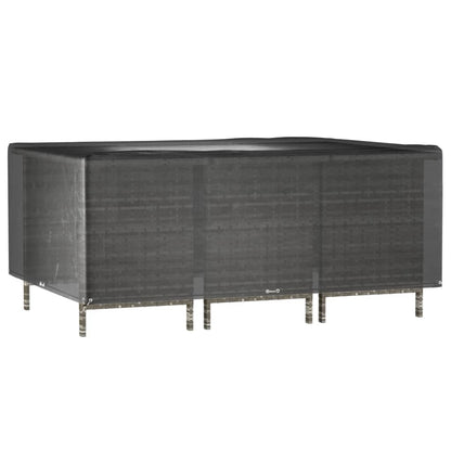 Copri Mobili Giardino 2pz 12Occhielli 270x180x90cm Rettangolare | homemem39