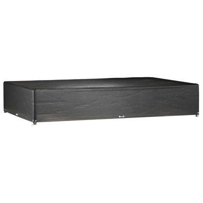 Copri Mobili Giardino 2pz 16 Occhielli 325x205x60cm Rettangolo | homemem39