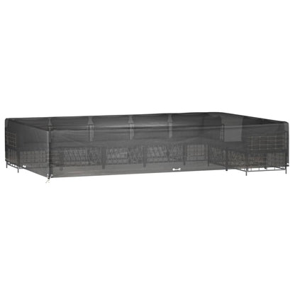 Copri Mobili Giardino 2pz 16 Occhielli 325x205x60cm Rettangolo | homemem39