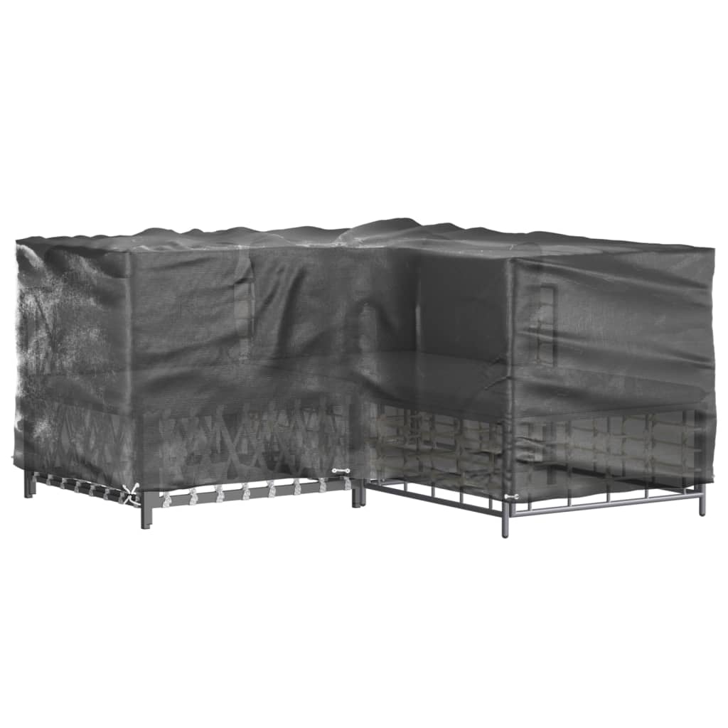 Coperture Mobili da Giardino a L 2pz 16 Occhielli 215x215x90cm | homemem39