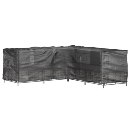Coperture Mobili da Giardino a L 2pz 16 Occhielli 285x285x90cm