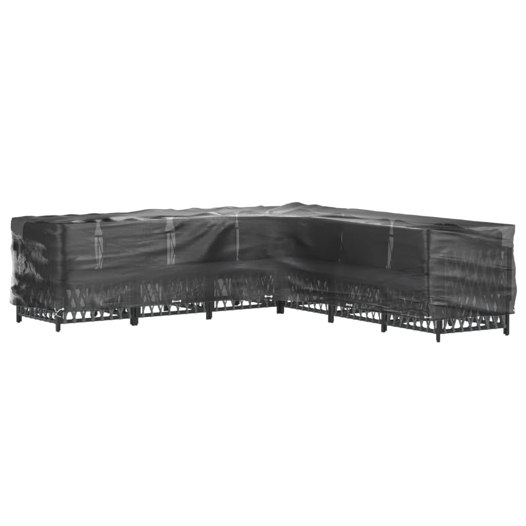 Coperture Mobili da Giardino a L 2pz 20 Occhielli 300x300x70cm | homemem39