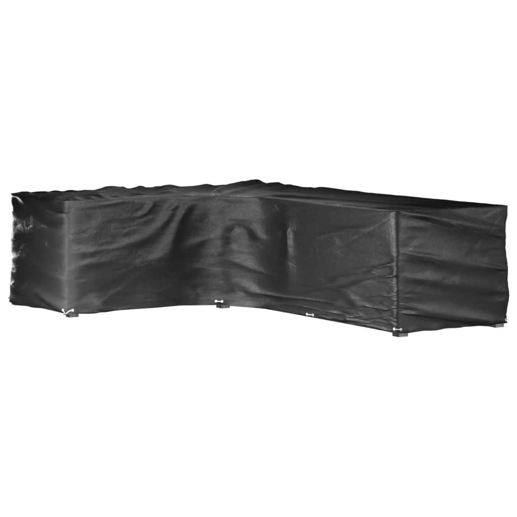 Coperture Mobili da Giardino a L 2pz 18 Occhielli 220x285x80cm - homemem39