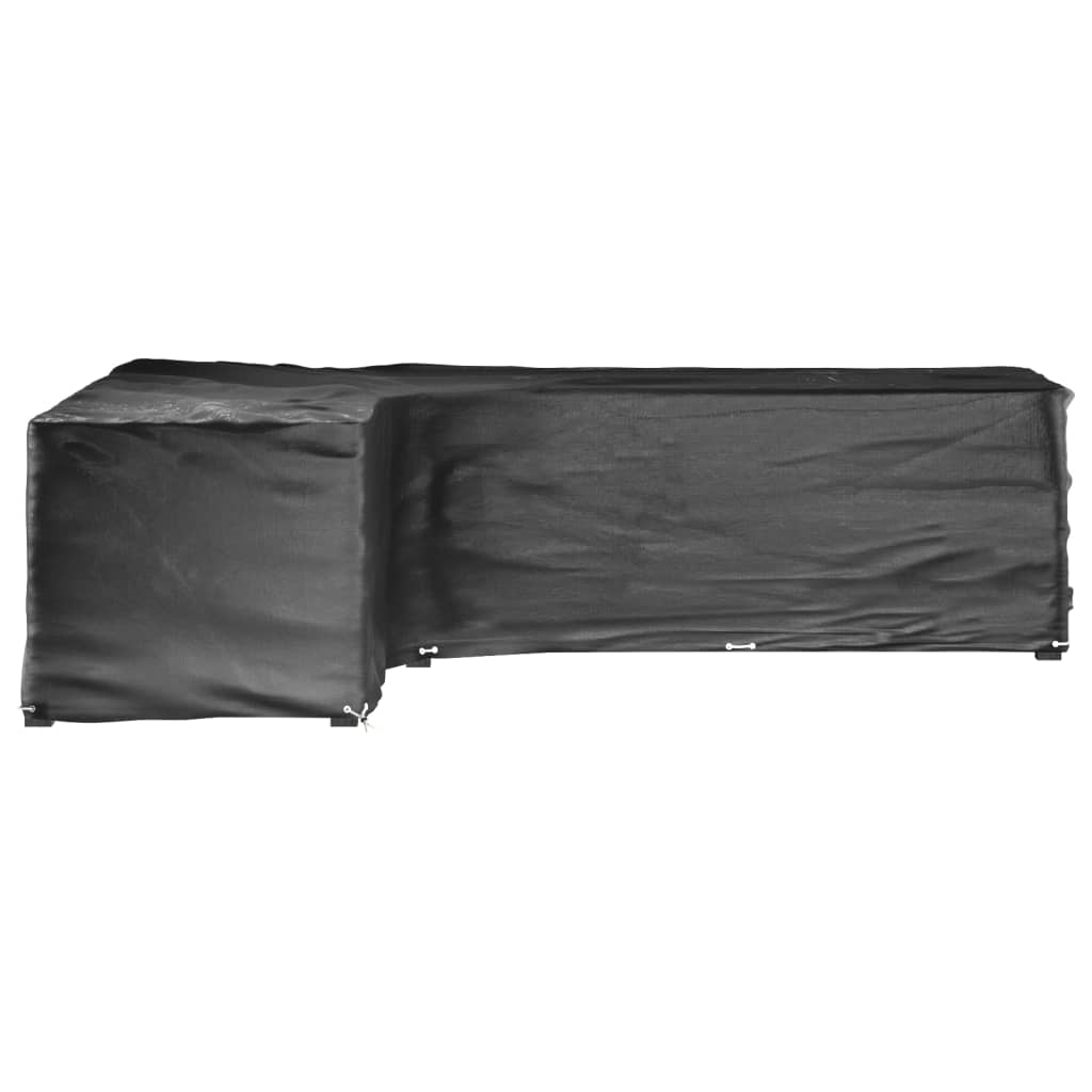 Coperture Mobili da Giardino a L 2pz 18 Occhielli 220x285x80cm | homemem39